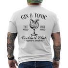 Gin And Tonic Cocktail Lovers  Idea T-Shirt mit Rückendruck