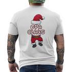 Grandpa Claus Christmas Family Partner Look Santa Claus Long-Sleeved T-Shirt mit Rückendruck