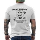 Happy Face Globe T-Shirt mit Rückendruck