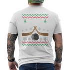 Happy Hockeydays Ice Hockey Fan Ugly Christmas Sweater T-Shirt mit Rückendruck