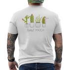 Hedgehog Hedgehog Perfect Match Cacti T-Shirt mit Rückendruck