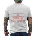 Hör Auf Zu Heulen Ich Hab Sie Nicht Gewählt Slogan Green T-Shirt mit Rückendruck