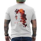 Japanischer Ninja Backprint T-Shirt mit Rückendruck