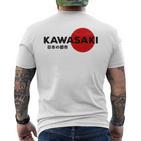 Kawasaki City 80S Retro 90S Japanese Aesthetic Kawasaki T-Shirt mit Rückendruck