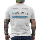 Ketamine Hci Keta Trip Rave Festival Techno T-Shirt mit Rückendruck