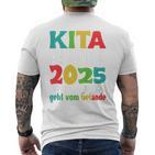 Kinder Kindertagesstätte Abschied Kinder Kita Abgänger 2025 T-Shirt mit Rückendruck