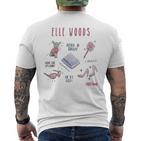 Legally Blonde Elle Woods Sketches T-Shirt mit Rückendruck