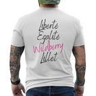 Liberte Egalite Wildberry Lillet Wein Sommer Cocktail Malle T-Shirt mit Rückendruck