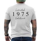 Limited Edition 1975 Birthday 1975 Born 1975Intage Blue T-Shirt mit Rückendruck