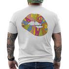 Make Love Not War 70Er Jahre Hippie Stil T-Shirt mit Rückendruck