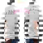 Malibu California Usa College Style T-Shirt mit Rückendruck
