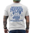 Meowdy Partner Cowboy Catintage Cat T-Shirt mit Rückendruck