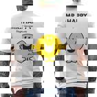 Mr Mr Happy T-Shirt mit Rückendruck