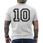 Number 10Intage T-Shirt mit Rückendruck