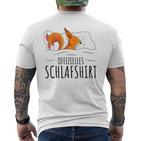 Official Sleep Squirrel Pyjamas Sleep T-Shirt mit Rückendruck