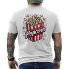 Popcorn Damen T-Shirt mit Rückendruck