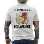 Rhodesian Ridgeback Dog Official Sleep Nightdress T-Shirt mit Rückendruck