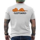 Sleepysaurus Schlaf Schlafanzug Nachthemd Dinosaurier T-Shirt mit Rückendruck