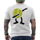 Tennis Dabbing Tennis Ball Tennis Player Ball Sport T-Shirt mit Rückendruck