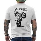 Trial Motorcycle Trial Rider Moto Trial T-Shirt mit Rückendruck