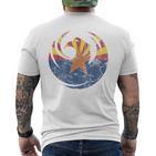 Vintage Fade Phoenix Arizona Flag T T-Shirt mit Rückendruck