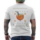 They See Me Aperollin' X Merry Spritzmas Xmas Christmas Long-Sleeved T-Shirt mit Rückendruck