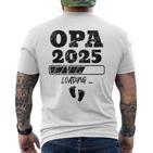 Zum Opa Beförders 2025 Gray T-Shirt mit Rückendruck