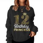 12Th Birthday Girl Princessintage 2011 Cute Sweatshirt Frauen