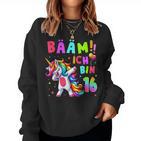 16Th Birthday Girl 16 Years Dancing Unicorn Sweatshirt Frauen