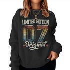 17Th Birthday Boy Girl 17 Years 2007  Sweatshirt Frauen