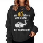 40Th Birthday Man Woman 40 Years 1984 Decorative  Sweatshirt Frauen