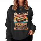 40Th Birthday Man Woman 40 Years Decoration 1985  Sweatshirt Frauen