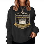 43Th Birthday Man Woman 43 Years 1980 Decorative  Sweatshirt Frauen