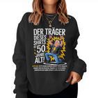 50Th Birthday Man Woman 50 Years 1974 Decorative  Sweatshirt Frauen