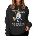 70Th Birthday Man Woman 70 Years 1954 Decorative  Sweatshirt Frauen