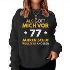 77Th Birthday Man Woman 77 Years 1946 Decorative  Sweatshirt Frauen