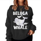 Beluga Whale Ocean Animal Lover Sea Animal Mammal Beluga Sweatshirt Frauen