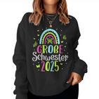 Big Sister 2025 Girls' Rainbow Butterfly Sweatshirt Frauen