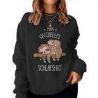 Cute Children's Animal Sleep With Sloth And Baby Sloth Sweatshirt Frauen