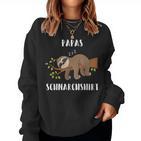 Dad Fathers Sayings Snoring Sloth Sleep Sweatshirt Frauen