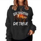 Demon Man Woman Child Bartl Costume Saying Krampus Tradition Sweatshirt Frauen