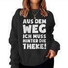 Ein Muss Hinter Der Theke Barkeeper Barwoman Barkeeper Sweatshirt Frauen