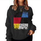 Estonia Germany Flag Children Estonia Sweatshirt Frauen