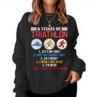 Triathlon Triathlete Athlete 6 Level Womens Sweatshirt Frauen