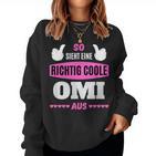 Grandkel Children's Grandma So Sieht Eine Richtig Cool Oma S Sweatshirt Frauen