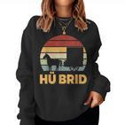 Hü Brid Horse Carriage Hybrid Coachman Riding Word Game Sweatshirt Frauen