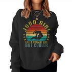 Judo Girl Like A Normal Girl But Cool Retro Sweatshirt Frauen