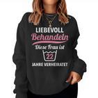 Ladies 22 Years Married Woman Bronze Wedding Anniversary 22Nd Wedding Anniversary Sweatshirt Frauen