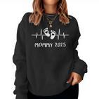 Mama 2025 Heartbeat The Mami Mom Mother's Day Birth Mother Sweatshirt Frauen