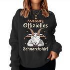 Mamas Official Snoring Mama Sleep Goat Sweatshirt Frauen